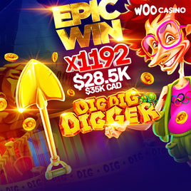 Explosive win in the Dig Dig Digger slot!